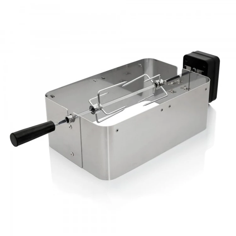 wholesale custom Two teeth fork grill Electric auto-rotate grill forks Portable two-tine fork for home garden barbecue