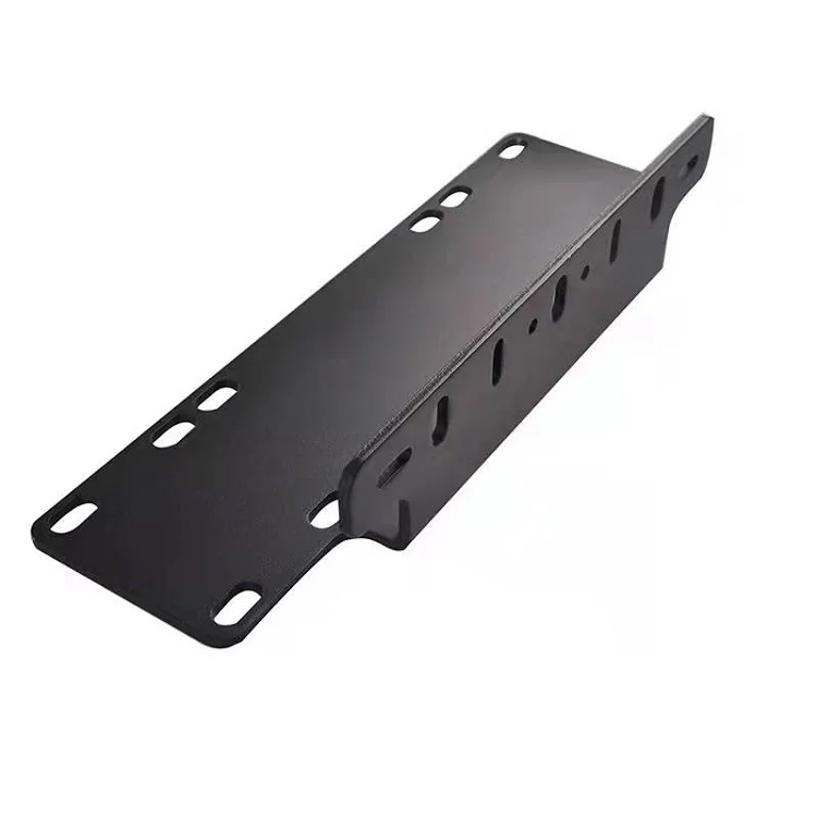 Custom Heavy Duty Sheet Metal Fabrication Aluminum License Plate Mounting Bracket for Off-Road Lights LED