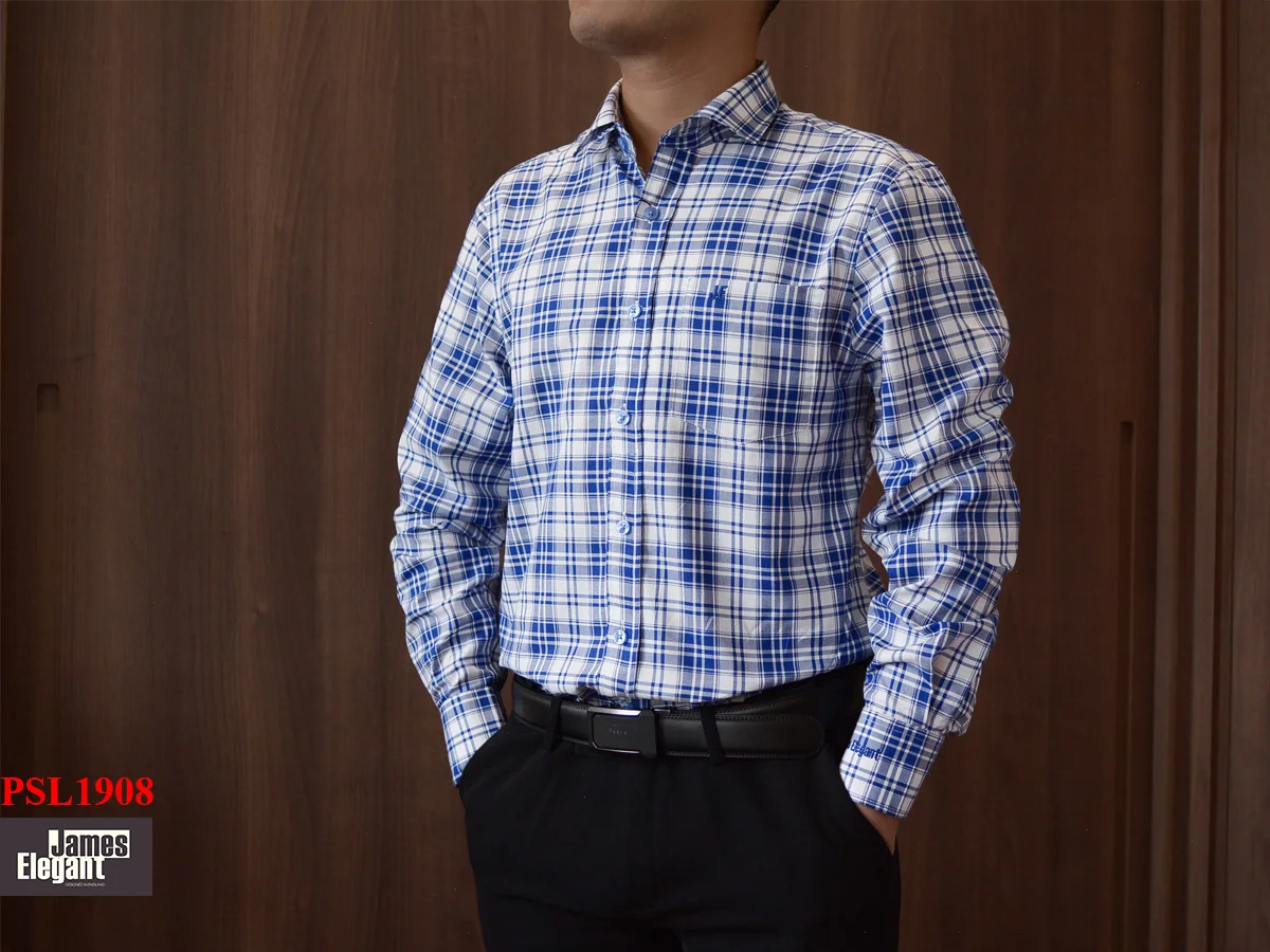 Full Sleeve Length Men Fashion Premium Regular Fit Men Clothing IAT Dai Cat Tuong Mens Shirts Made in Vietnam