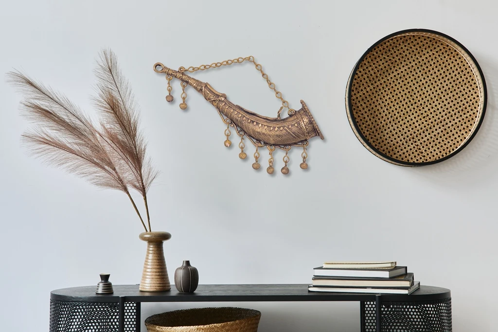 Brass Gold color Bastar Art Trumpet Todi