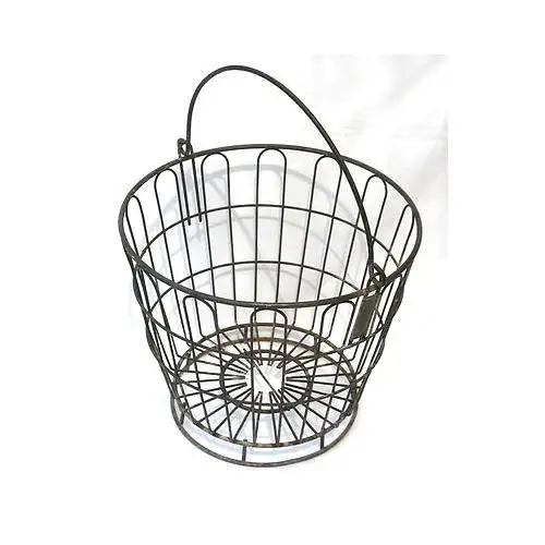 Wire Decorative Storage Baskets Modern Set 2 Handcraft Metal Wire Storage Baskets fruits and vegetables storage basket set