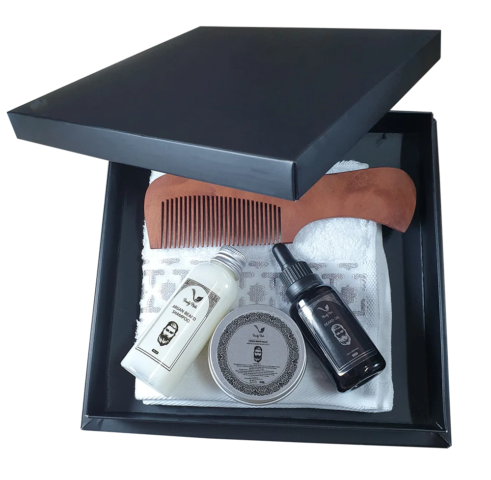 OEM Premium New Beard Growth Set Nourishing Hydrating Balm Rich Formula Beard Growth Oil Cleansing Shampoo Low MOQ Factory Price