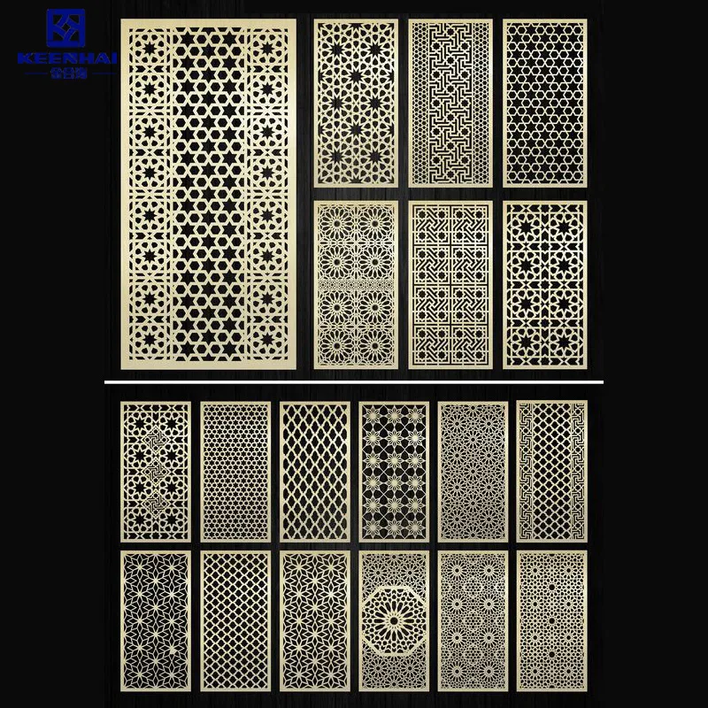 Decorative Wall Panels Laser Cut Aluminum Alloy Fireproof and Brushed Surface for House and Hotel Interior Design
