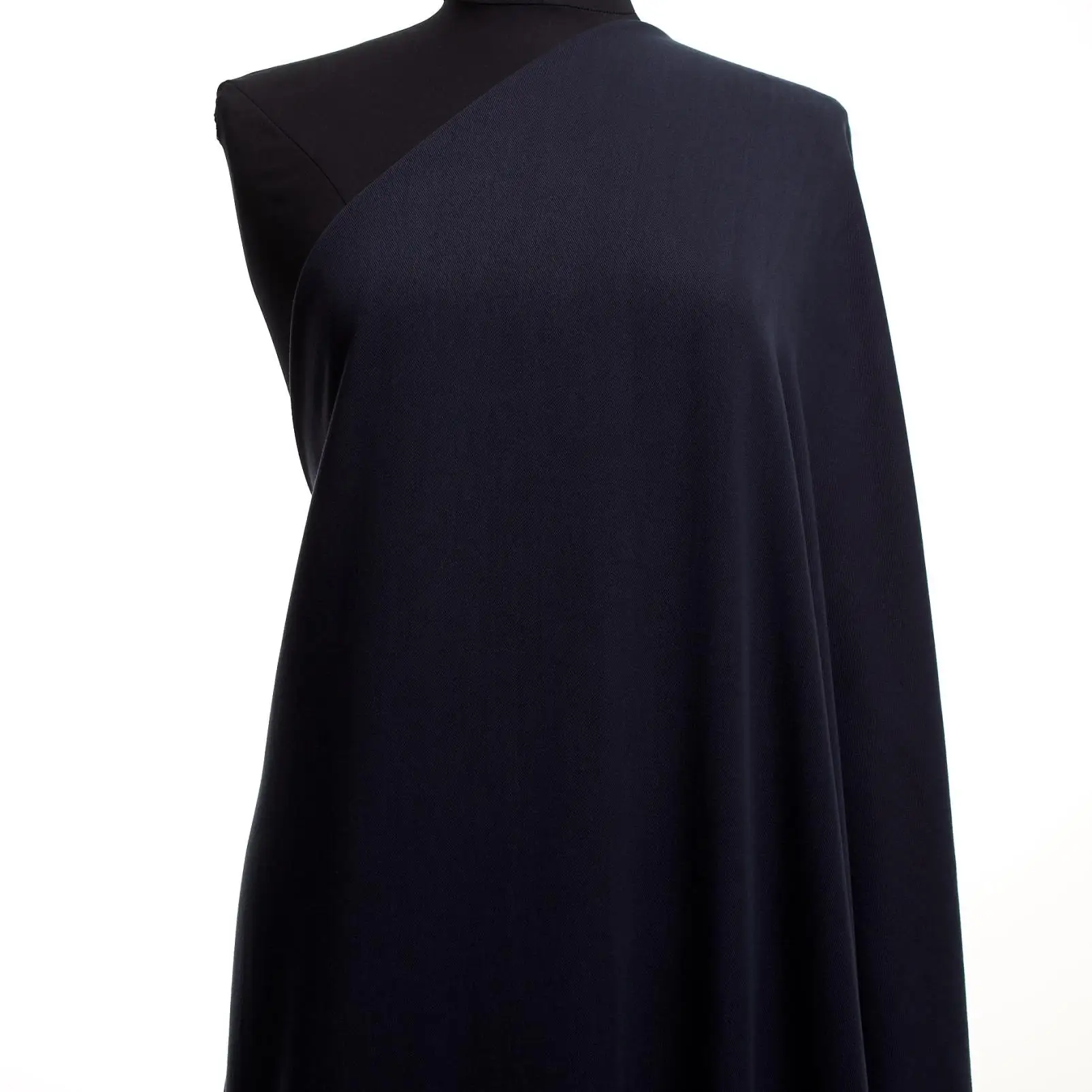 Sustainable Twill Fabric By The Meter. Certified Lyocell Twill in Blue. Lyocell Fabric for Clothing & Apparel.