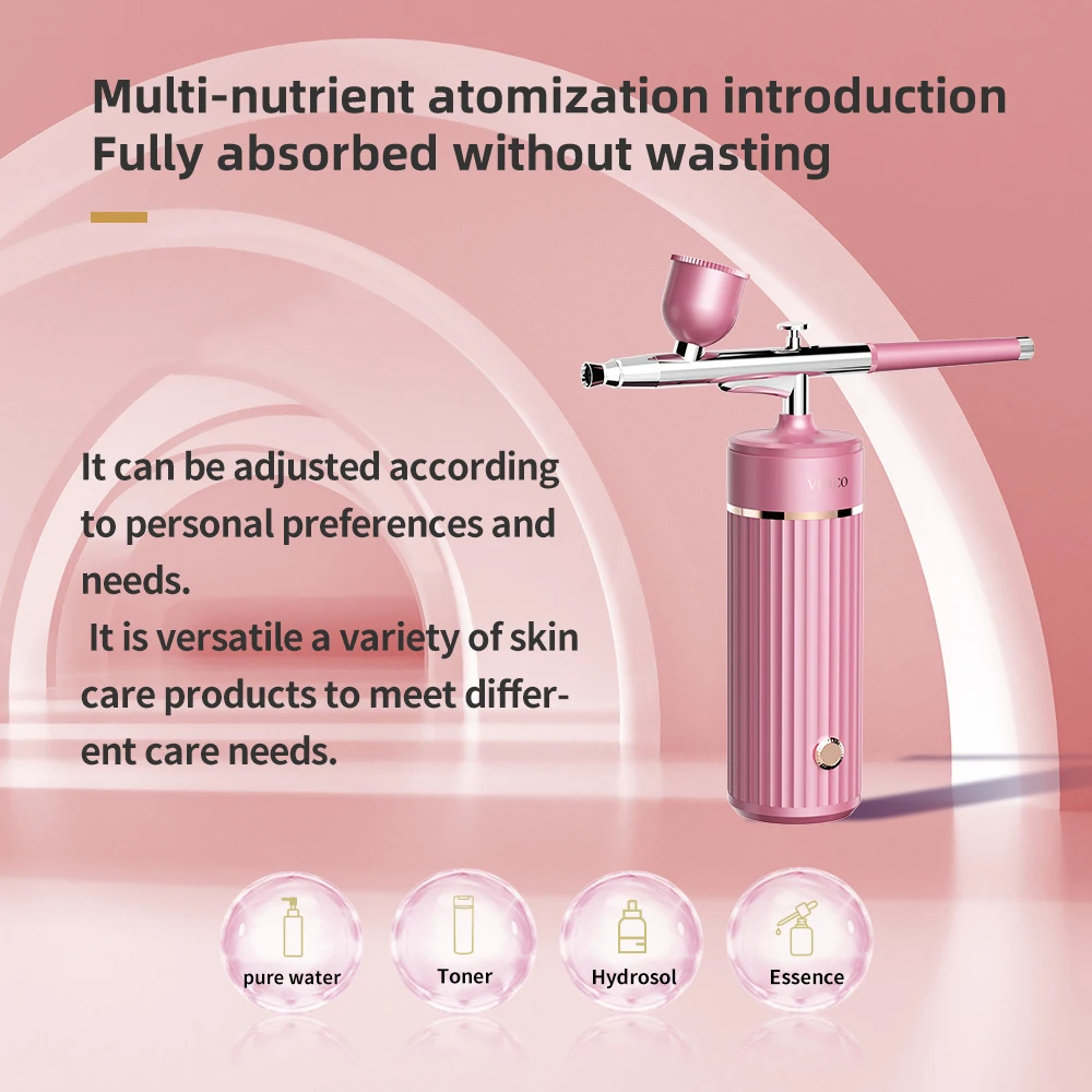 Portable USB Rechargeable Handheld mini airbrush Makeup kit with make up foundation airbrush makeup 2 Capacity Cups