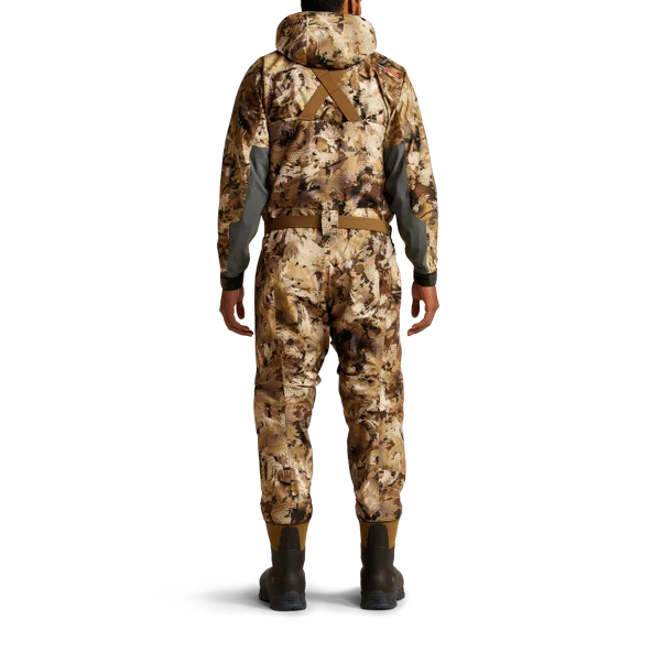 Breathable Camo Hunting Waders With Front T-ZIP And Remove Cotton Liner