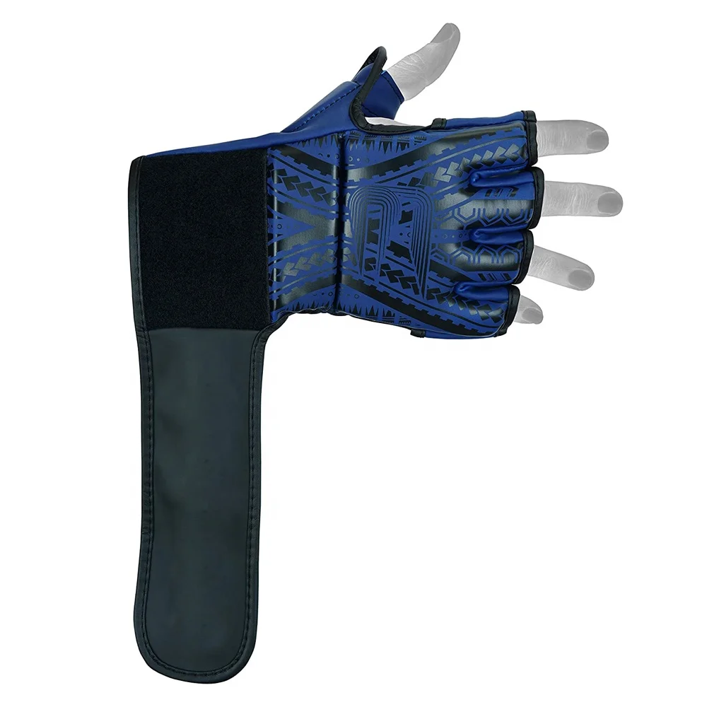 OEM Custom Half-Finger Boxing Gloves Open Palm UFC & Muay Thai Training Sparring Glove