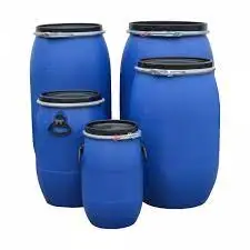 High Quality 55 Gallon Blue Food Grade HDPE Plastic Barrel Drum 120/200/220 Liter With Lids For Sale