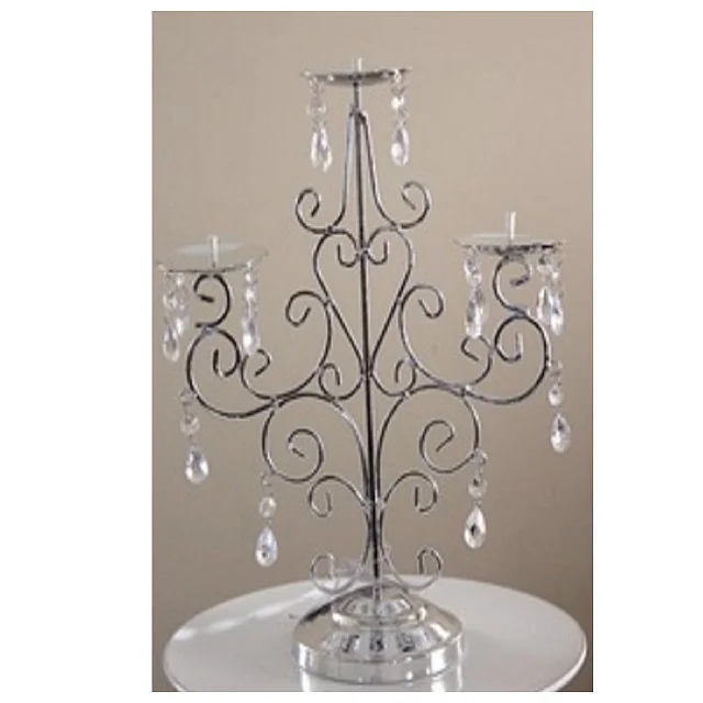 Vintage Design Table Decoration Metal and Glass Candlestick Candle Holder for Wedding Gifting Item Candle Holder at Good Price