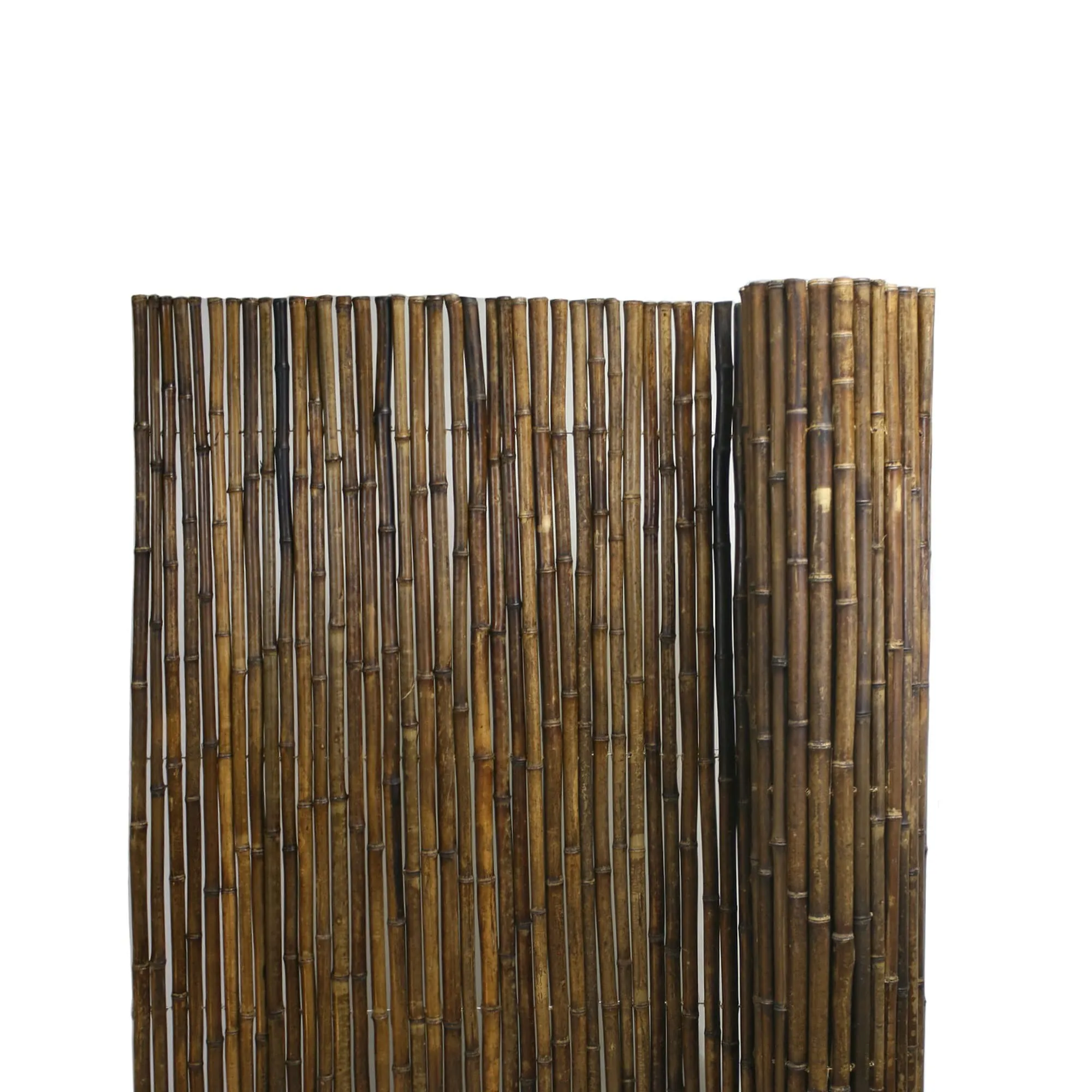 Carbonized bamboo fencing panel for screen privacy garden backyard decor natural treated bamboo fence panels