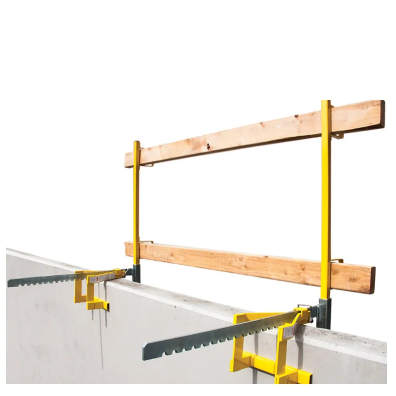 Temporary Guardrails construction fall protection parapet wall guardrail system parapet clamp
