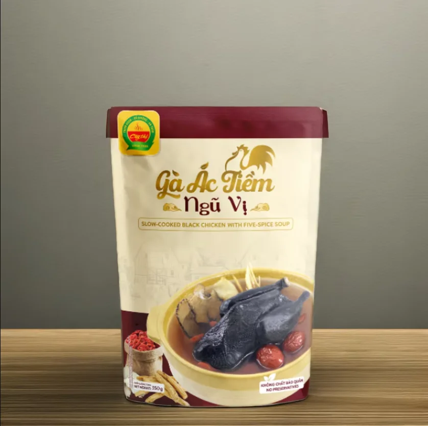 350 г медленно приготовленных пяти специй суп из черной курицы свежий и питательный готовый обед Вьетнама быстрого приготовления Здоровая пища MRE