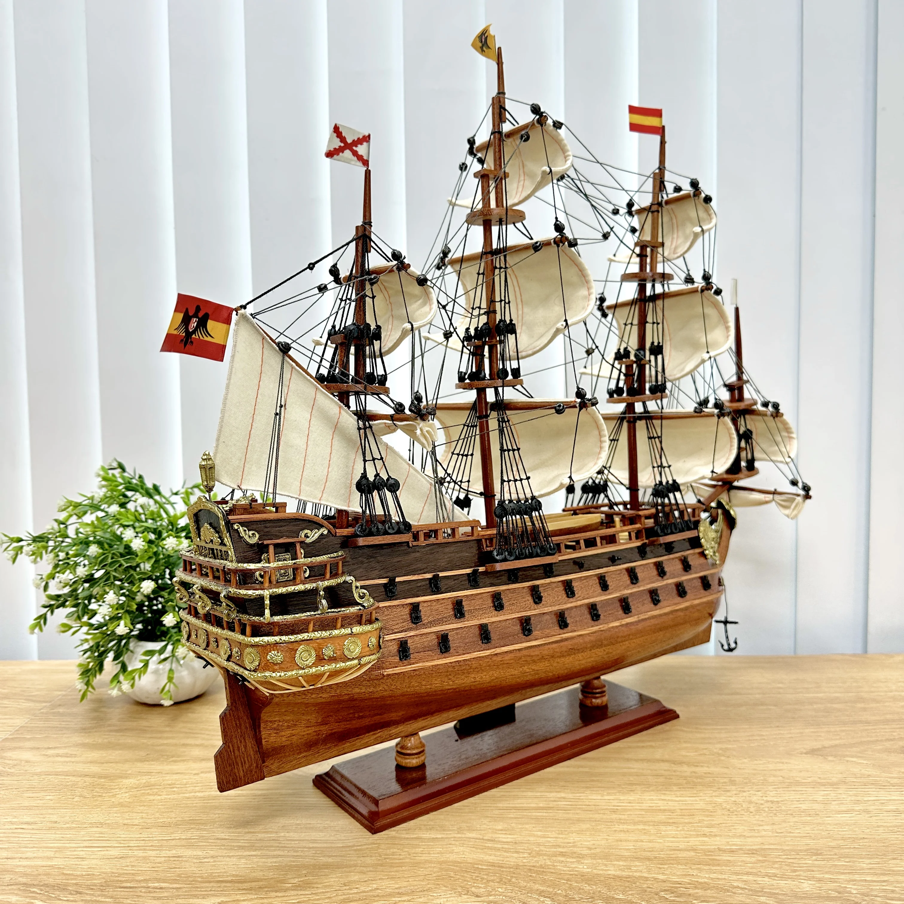 GIA NHIEN MANUFACTURER APPROVE CUSTOM DESIGN LOW MOQ  SAN FELIPE MODEL TALL SHIP WITH HIGH QUALITY