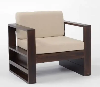 Hot Sale Modern Luxury Living Room Sofa Furniture Royal Solid Teak Wood Fabric Cushions Cube Seater Sofa for Living Room, Hotel