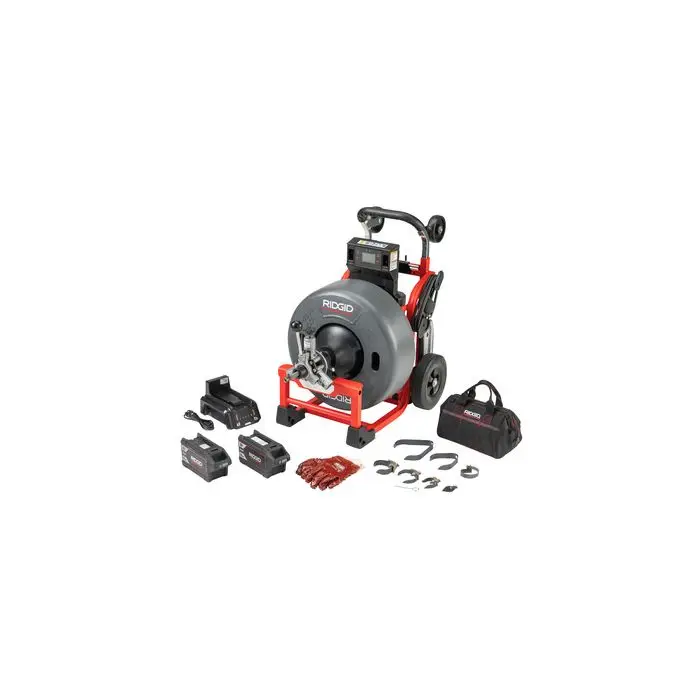 Ridgids K-4310 FXP 3/4 в комплекте драм-машины с двумя батареями 8Ah и зарядным устройством