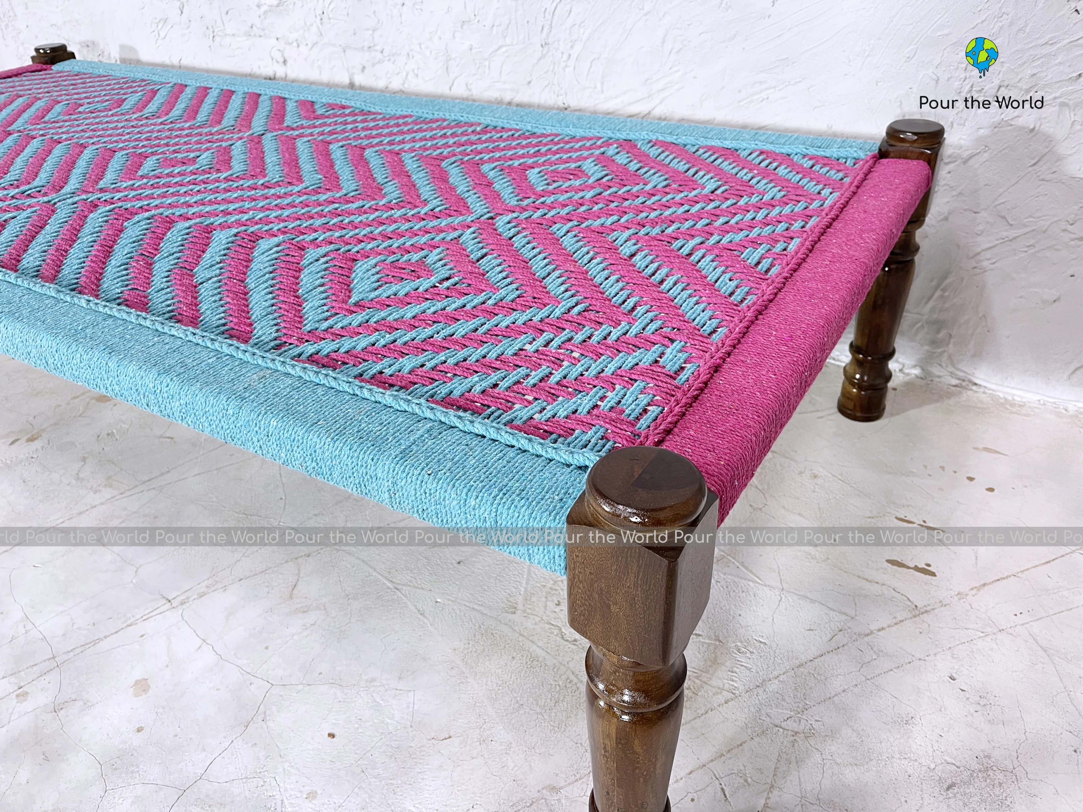 Most Affordable Indian Boho Fashion Wooden Vintage Charpai Indian Cultural Daybeds for Sale at Wholesale Prices