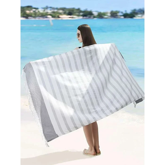 Одностороннее или двухстороннее печатное мягкое пляжное полотенце из микрофибры с индивидуальным логотипом