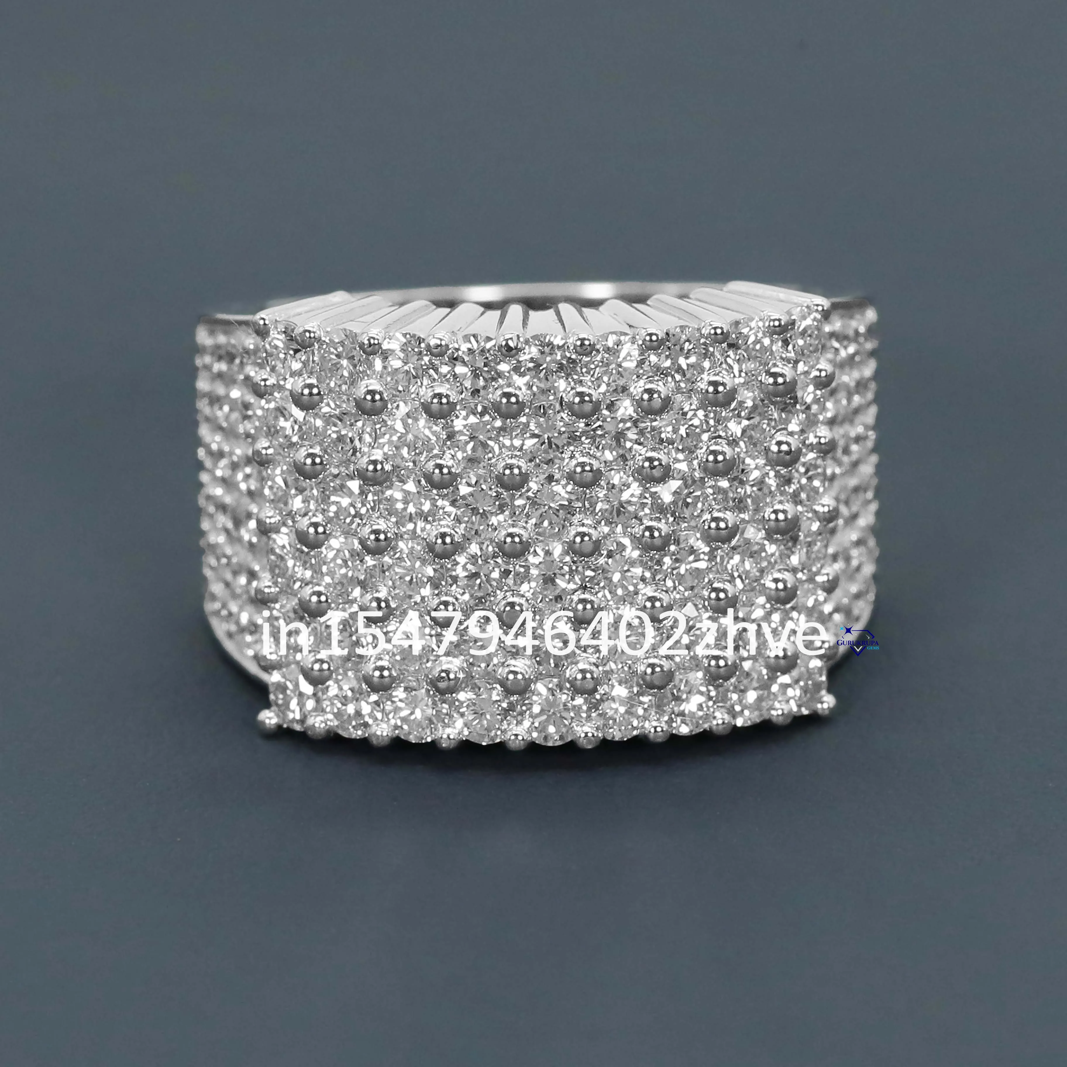 Inspire envy with attractive hip hop men ring crafted in 925 sterling silver and featuring a lab made diamond with VVS clarity