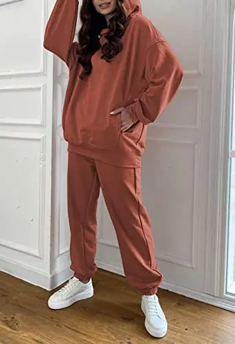 Women loose fit track suits outfits styles women fashion designer full length pant and full sleeved hoodies winter sweat suit