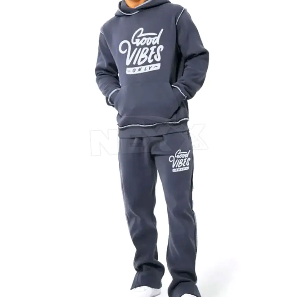 Jogging Wear Best Selling Puff Printing Tracksuits Wholesale New Arrival Puff Printing Tracksuits