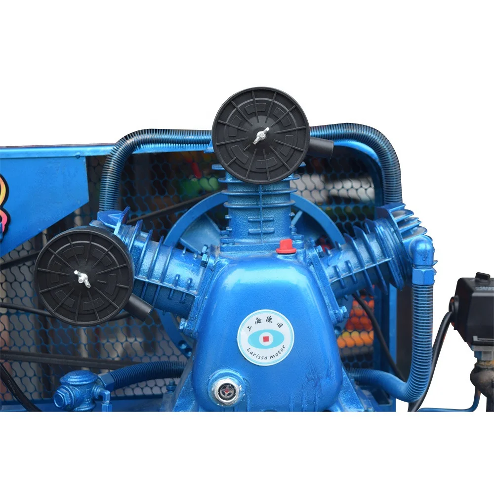 4KW 5.5 HP 80L 100L 200L 500L  piston belt driven mzb brand air compressor for industrial use