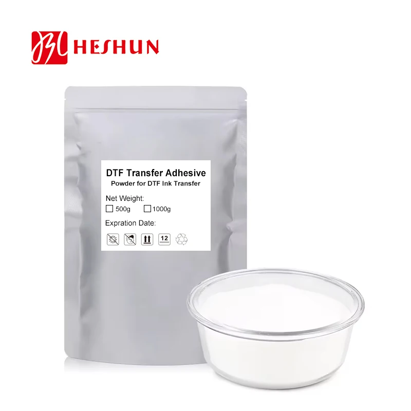 HESHUN TPU Polyurethane DTF Powder Premium Hot Melt Adhesive Powder for T-Shirt Heat Transfer Printing