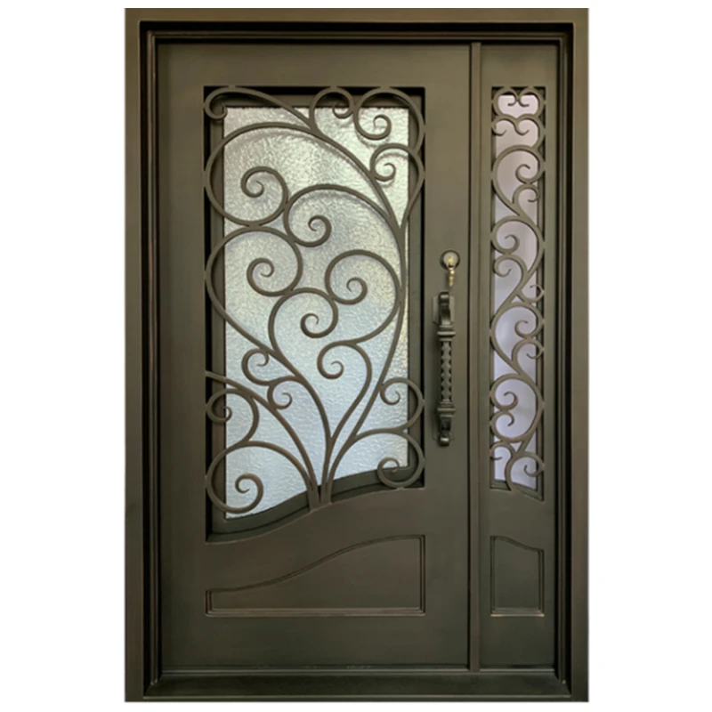 Superior Quality Iron Entrance Door Iron Door Designs Mother Son Wrought Iron Door