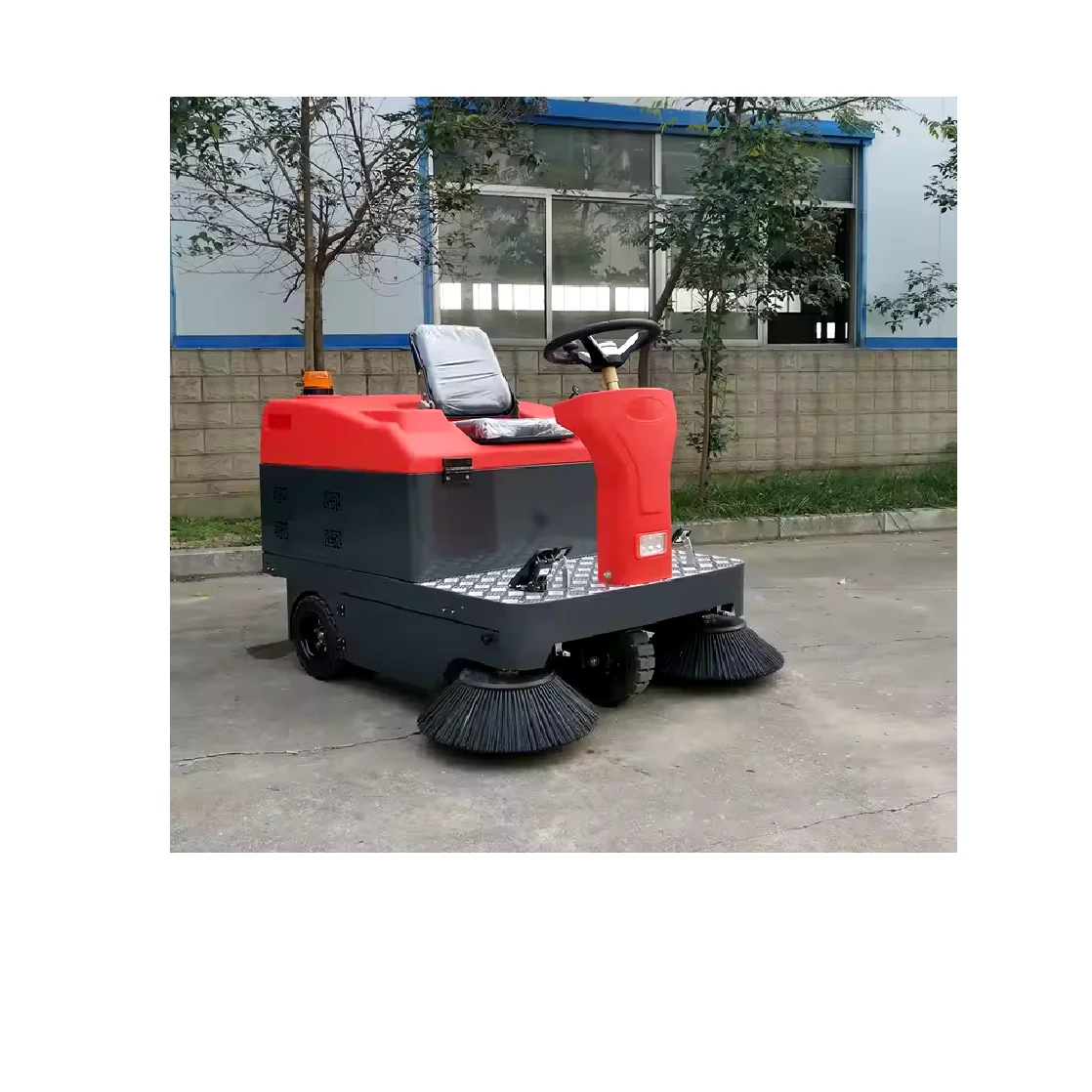 Automatic Road floor driving sweeper machine vacuuming water spray cleaning machine