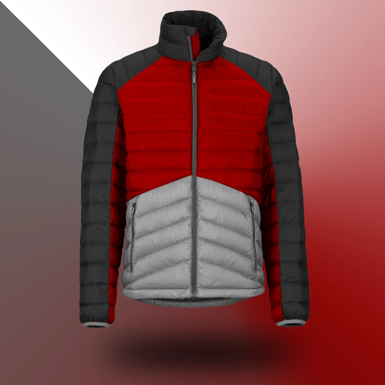 Winter puffer jacket polyester filling sublimation printed Fully customized OEM Wholesale puffer coat