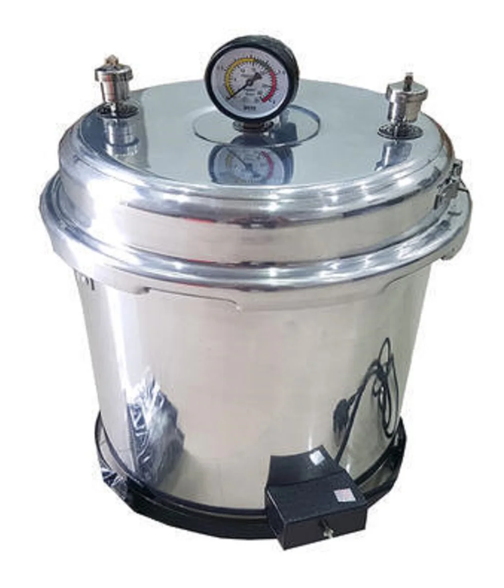 Stainless steel portable autoclave Laboratory portable Steam sterilizer autoclave 22 liter dental autoclave