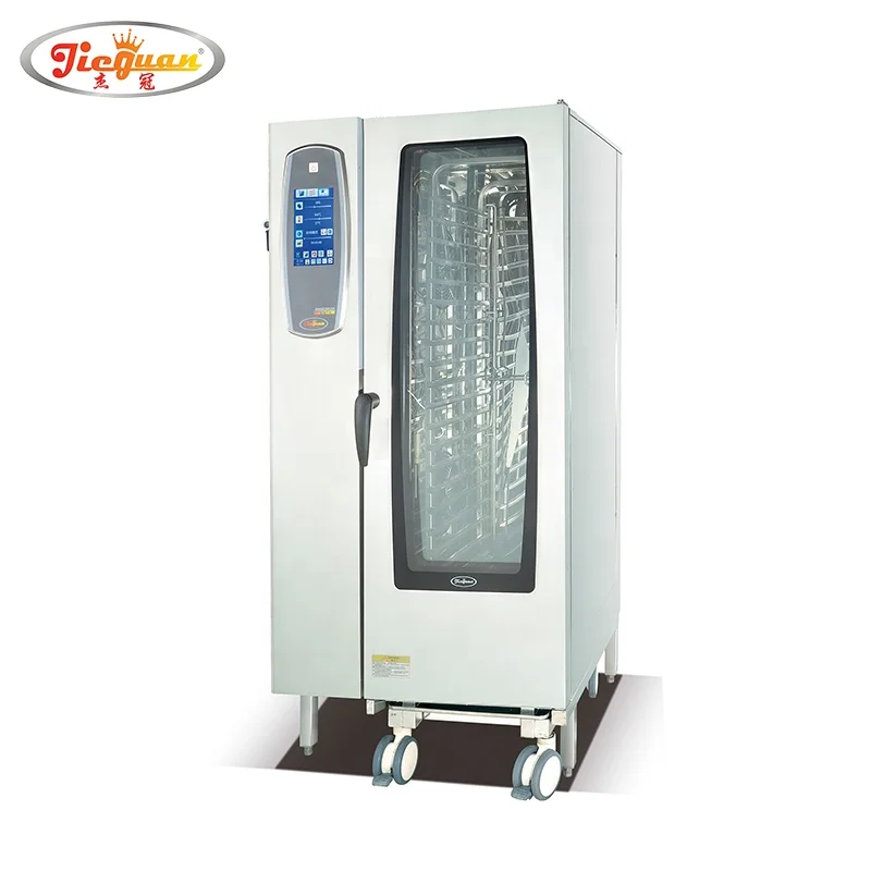 Auto Multifunctional Bakery Convection Combi Oven Digital 20 Trays