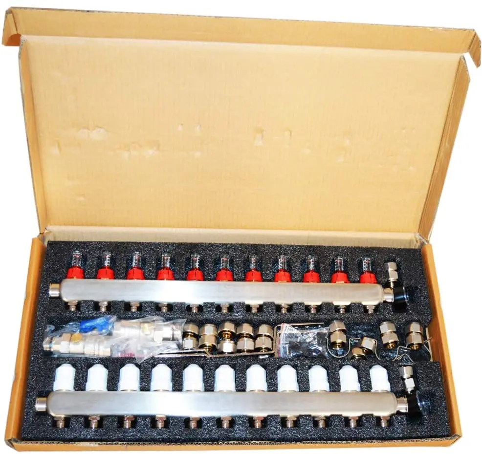 The popular style of Stainless Steel Radiant Heating Manifold Collector