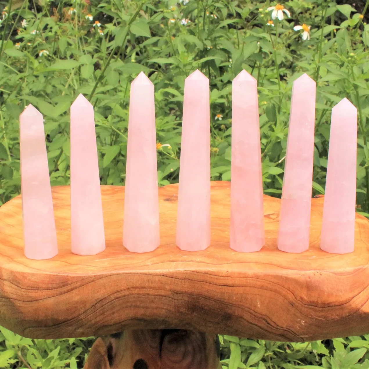 Natural High Quality Rose Quartz Tower Wand Beautiful Gemstone Obelisk Pillar for Collection Gift Crafted from Crystals