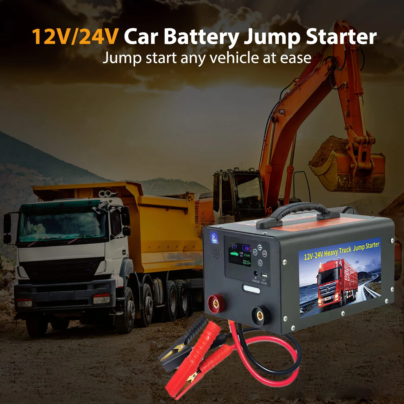 battery booster pack 12v 24v Portable Power Bank Emergency Tool Battery Booster truck Jump Starter power bank car jump start