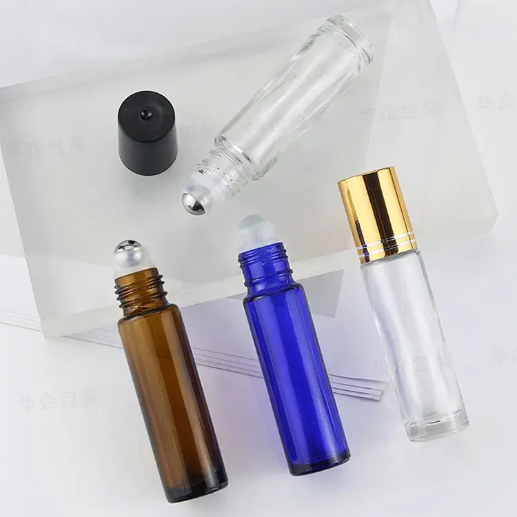 10ml High Quality Travel Glass Essential Oil Perfume Roll On Bottle Refillable Perfume Bottle for Essential Oil