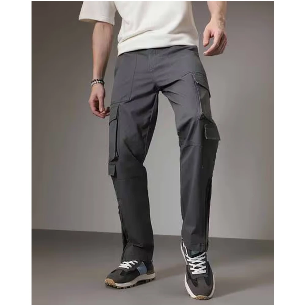 High Quality New Collection Men Stretchable Cargo Pants Lightweight and Comfortable Long Utility Trousers for Casual Use