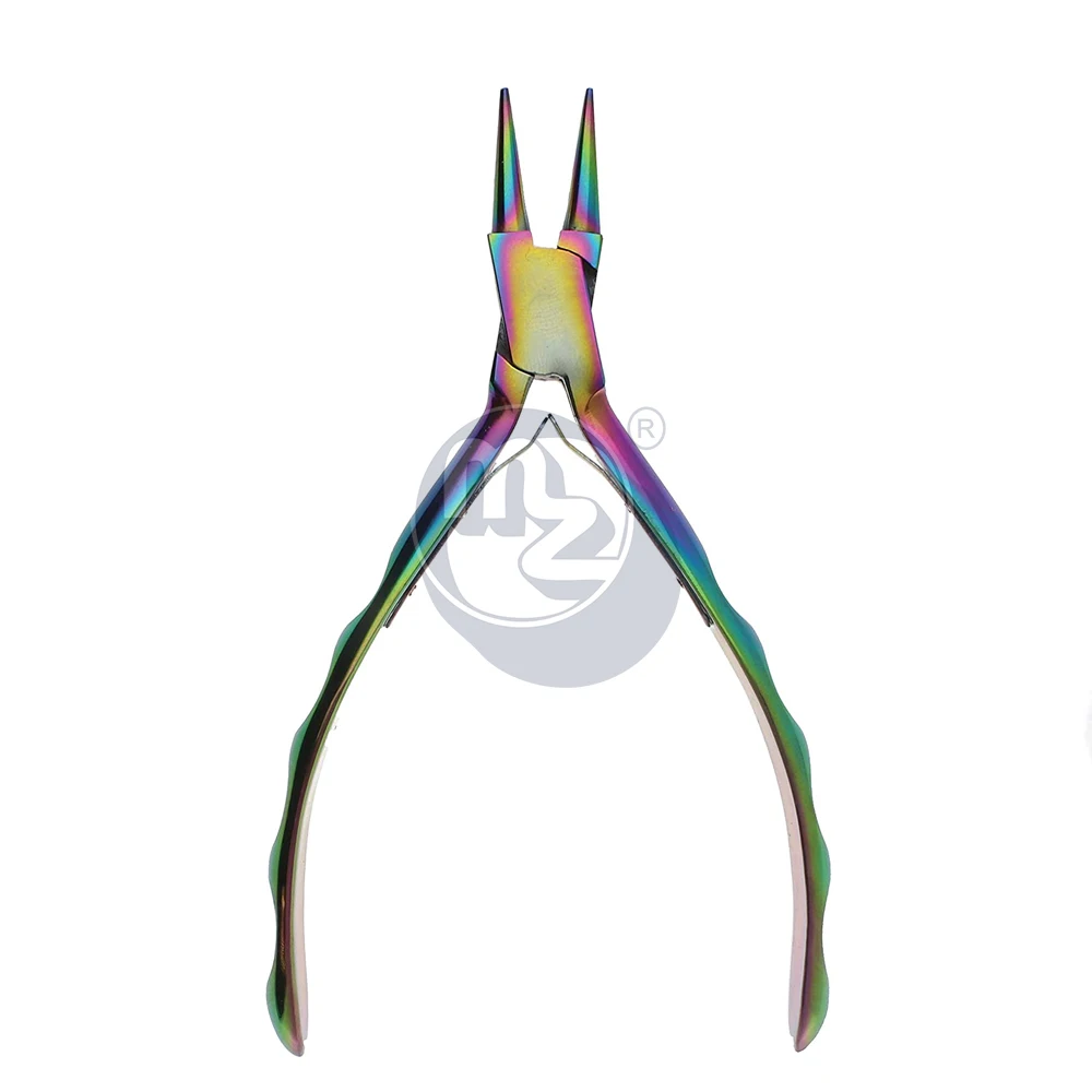 12 Cm Flat Needle Nose Pliers Custom Label Beading Wire Wrapping Stainless Steel Jewellery Design Repair Tool