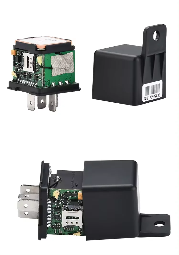 Relay 4G GPS tracker CA001 IP67 waterproof Hide Installing and  Remote Control control the car