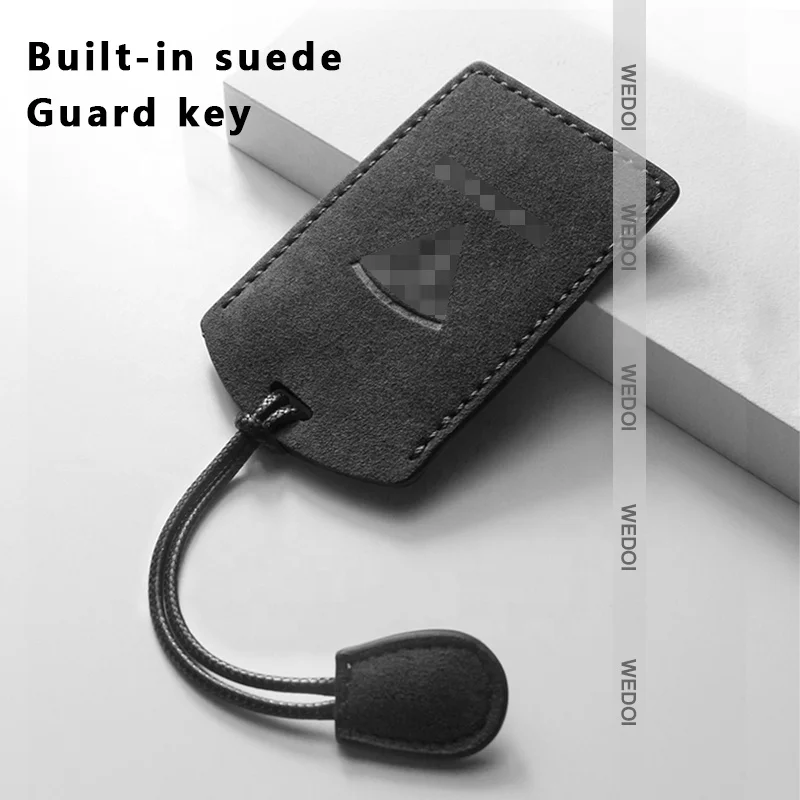 Key Chain  For Tesla Key Card Holder Model Y/S/X and Model 3 Key Chain And Alcantara Car Key Protector Cover Accessories