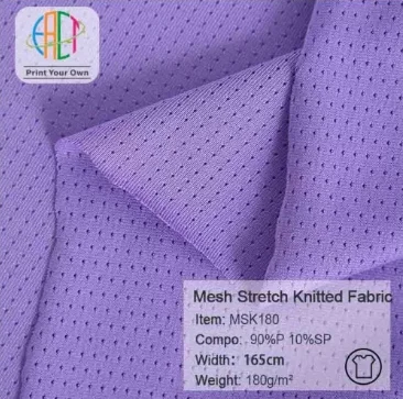 Quick Dry Fabric Popular Wholesale Thin Elastic Polyester Spandex Mesh Fabric For Yoga Clothing