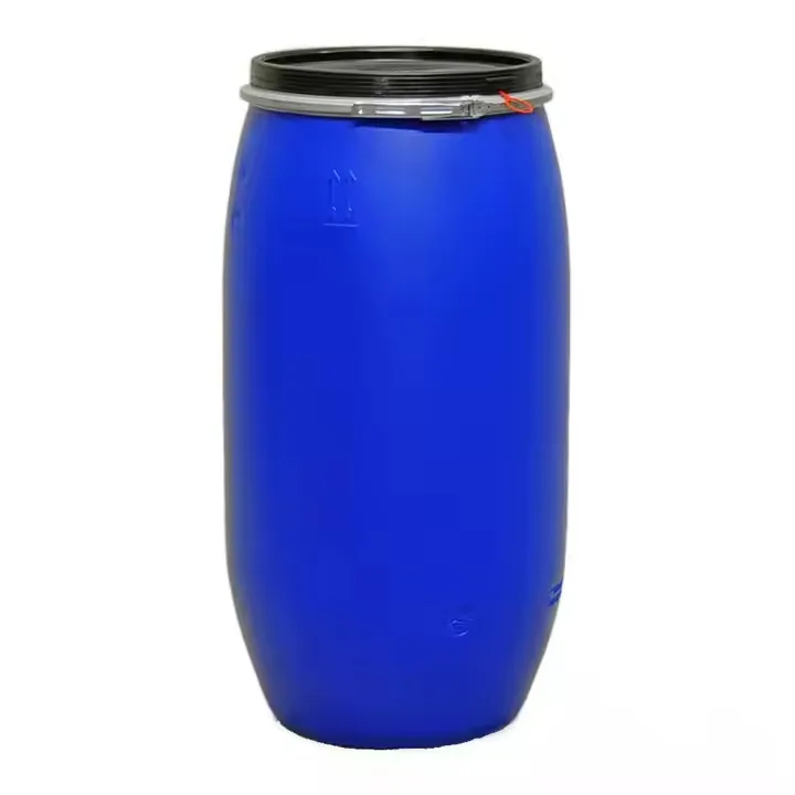 Food Grade Plastic Barrel Drum 50L to 200L HDPE Open and Closed Top Blue Jerry Cans Steel Drum Product