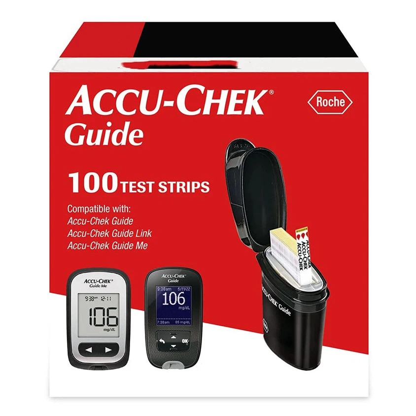 Accu-Chek направляет тест-полоски для определения уровня глюкозы и диабета 100 карат