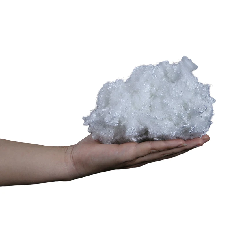 Высококачественное переработанное Полиэфирное штапельное наполняющее волокно гипоаллергенное силиконовое масло PSF из собственной линии производства хлопьев для бутылок