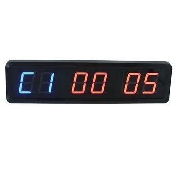 1.8 Inch Fitness Clock Small Home Fitness Timer Portable Stopwatch for Workouts and Exercise Routines