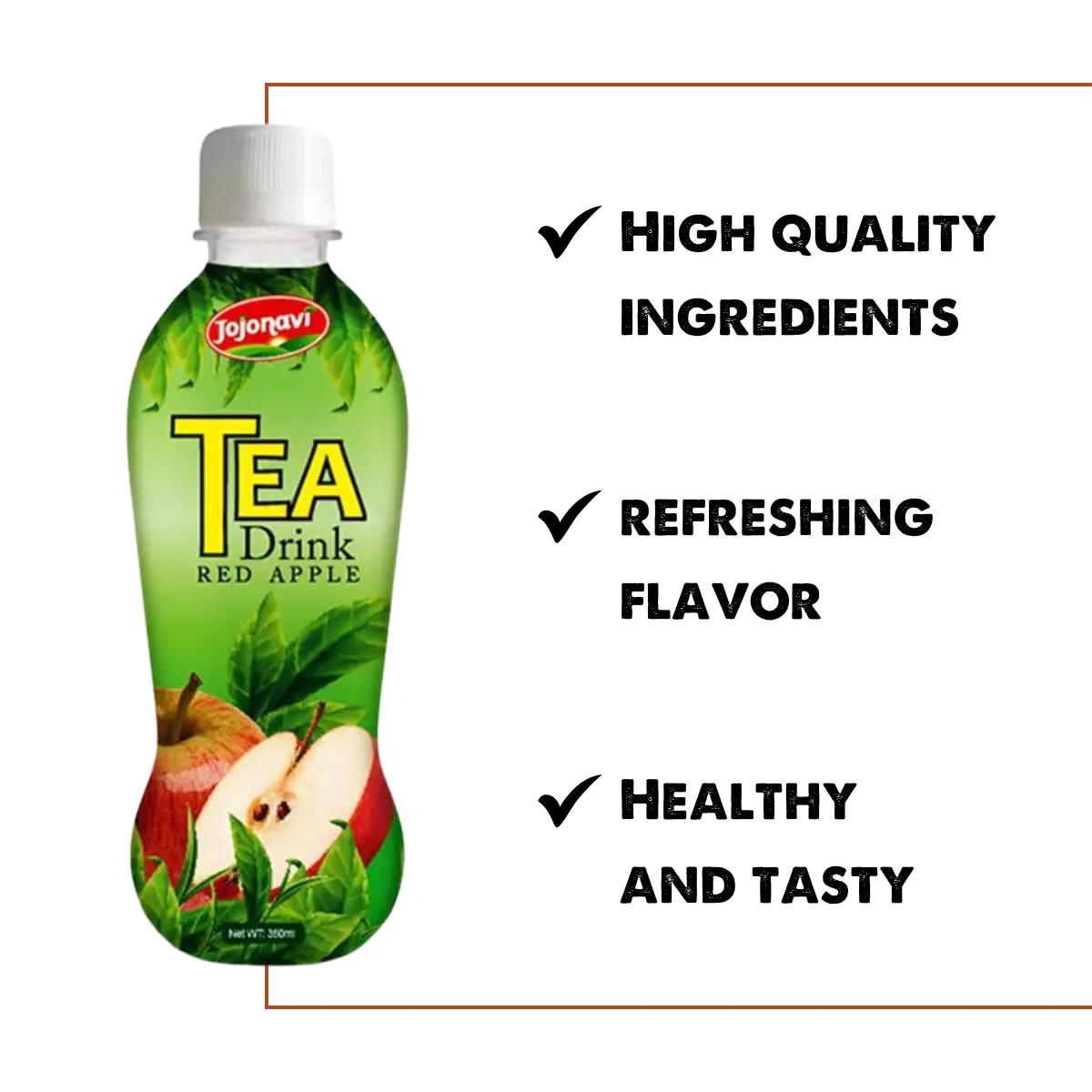 Чайный напиток со вкусом яблока 350 мл производитель JOJONAVI оптовый поставщик частная торговая марка ODM OEM