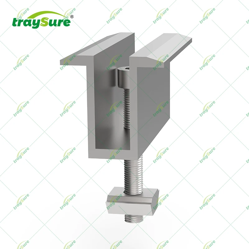 TRAYSURE Solar Mounting System Solar PV Hardware Mid Clamp End Clamp For Solar Panel Frame Solar Mounting System