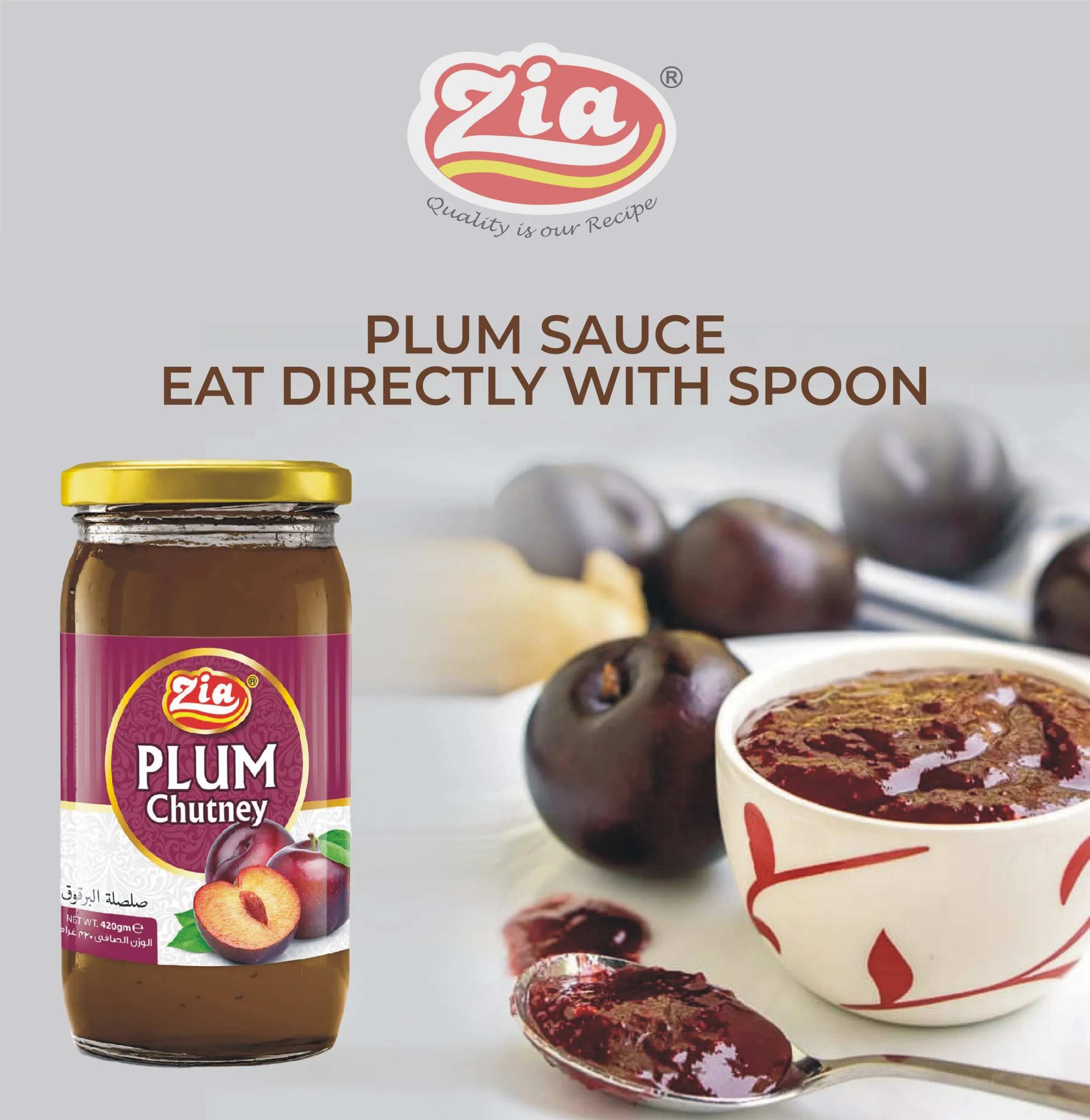 Best Appetizer Food Zia Plum Sauce Healthy & Nutritious Your Perfect Meal Partner Super Quality Plum Sauce Chutney