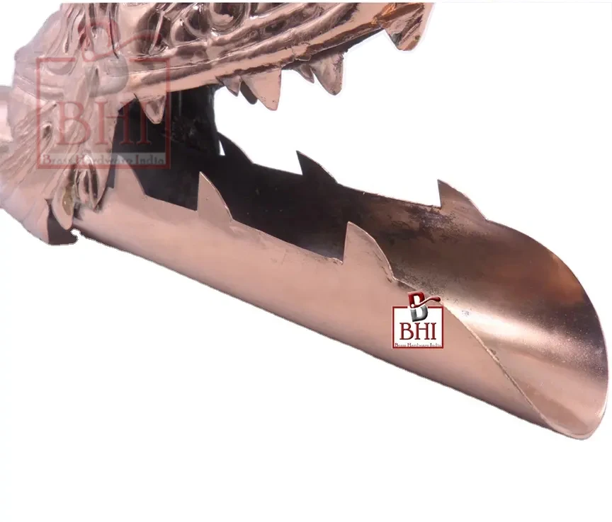Copper dragon Head Shape water pipe Copper dragon head copper decorative roof rain drain