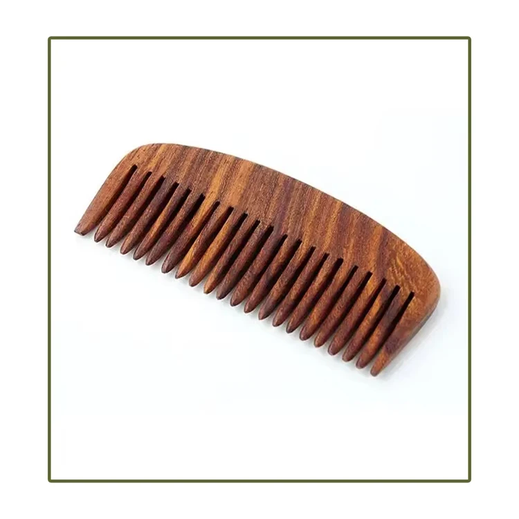 Natural Anti-Static Wooden Beard High Quality Wooden Beard Comb for Men for Pocket Comb Set