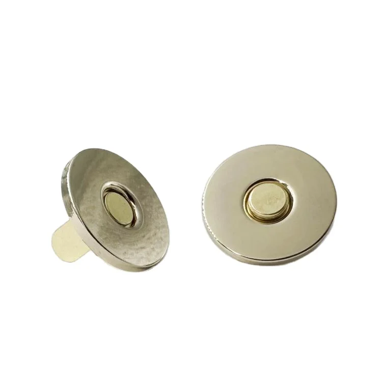 18 mm Ultra-thin Double-sided Magnetic Button Smooth Strong Magnetic Copper Bag Metal Clothing Magnetic Buckle Accessories
